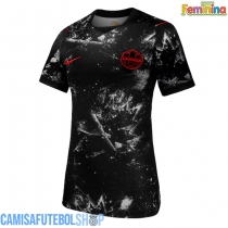 Camisa de time de futebol Canadá Replicas 2º Equipamento Feminina Mundo 2026 Manga Curta